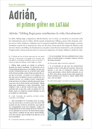 ADRIÁN, EL PRIMER GLÍFER EN LATAM