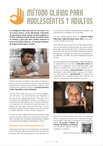 MÉTODO GLIFING PARA ADOLESCENTES Y ADULTOS