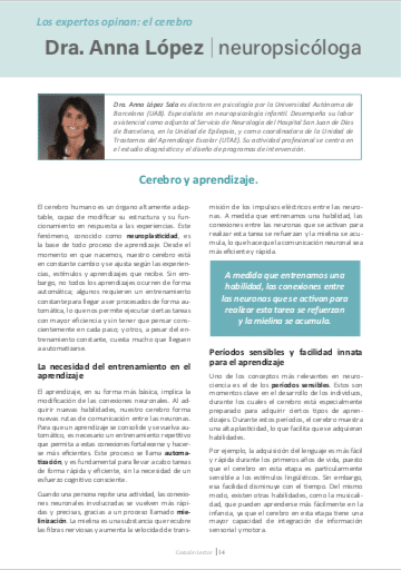 EL CEREBRO por LA dra. ANNA LÓPEZ