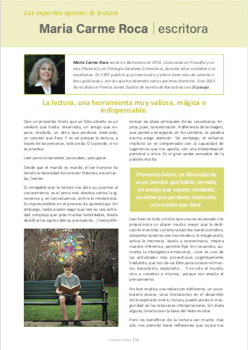 LA LECTURA por MARIA CARME ROCA