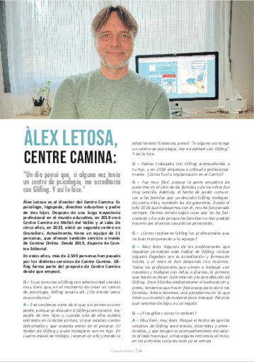 ÀLEX LETOSA CENTRE CAMINA