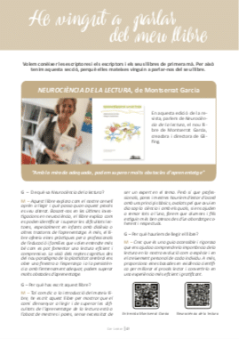 31 HE VINGUT A PARLAR DEL MEU LLIBRE MONTSERRAT GARCIA